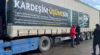 Trabzon'dan Hatay'a 3 Bin Gıda Kolisi Gönderildi