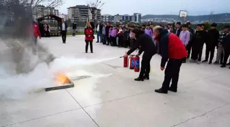 Edremit'te MEB AKUB Ekibinden Okullarda Afet ve Yangın Tatbikatı