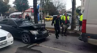 Manavgat'ta Okul Servisine Arkadan Çarpan Otomobilde Yaralanan Olmadı