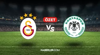 Galatasaray Konyaspor maç özeti ve golleri! (VİDEO) Galatasaray Konyaspor geniş özeti! Golleri kim attı, maç kaç kaç bitti?