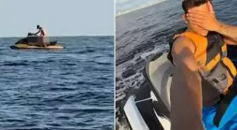 Jet ski üzerinde ilişkiye giren çifti görünce gözlerine inanamadı