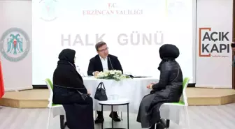 Erzincan Valisi Hamza Aydoğdu, Halk Günü Toplantılarına Devam Ediyor