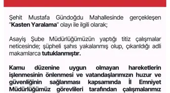 Bingöl'de yaralama olayının şüphelisi yakalandı