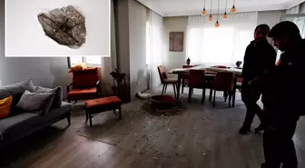 Bomba gibi patladı, evin ortasında kocaman delik açtı