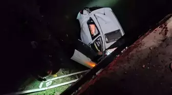 Hatay'da Sulama Kanalına Uçan Otomobilin Sürücüsü Yaralandı