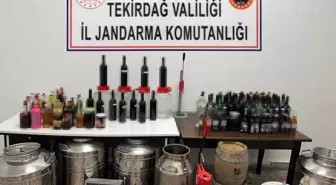 Tekirdağ'da Kaçak İçki Operasyonu: 251 Litre İçki Ele Geçirildi