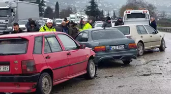 Samsun'da Zincirleme Trafik Kazası: 9 Araç Karıştı