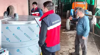 Kütahya'da Hayvancılık İşletmesine Süt Sağım Sistemi Kuruldu