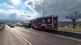 Tekirdağ'da Araç Hararet Yapınca Paniğe Neden Oldu