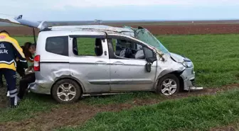 Tekirdağ'da Hafif Ticari Araç Takla Attı: 4 Yaralı