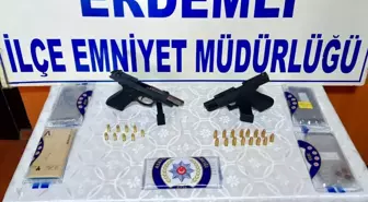 Erdemli'de Haraç İsteyen 5 Şüpheli Suçüstü Yakalandı