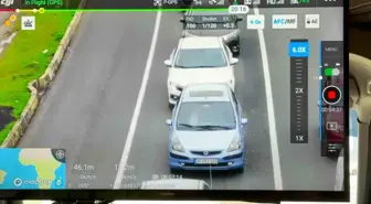 Düzce'de Dron Destekli Trafik Denetimi: 29 Sürücü Ceza Aldı