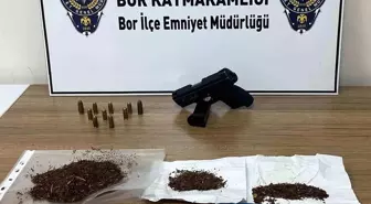 Niğde Bor'da Uyuşturucu Ve Ruhsatsız Silah Operasyonu