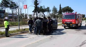 Aydın'da Seyir Halindeki Otomobilde Yangın Çıktı