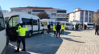 Kulu'da Öğrenci Servis Araçları Denetimleri Devam Ediyor