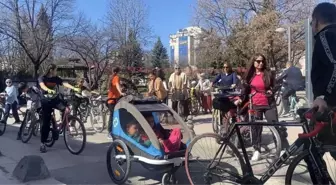 Çankırı'da Kadınlar Günü'nde Farkındalık İçin Pedal Çevirildi