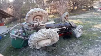 Mudurnu'da Traktör Devrildi: Bir Kişi Yaralandı