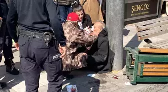 Eskişehir'de Dengelerini Kaybeden Yaşlı Adam Yere Düştü