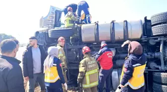 Balıkesir Edremit Yolunda Tek Taraflı Trafik Kazası