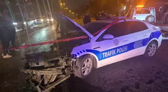 Zonguldak'ta Polis Aracının Karıştığı Kazada 4 Kişi Yaralandı