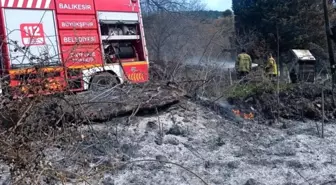 Balıkesir'in Piyade Mahallesi'nde Arazi Yangını