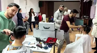 Eskişehir'de Ramazan Bayramı Öncesi 100 Öğrenciye Ücretsiz Tıraş