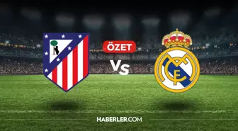 Atletico Madrid Real Madrid maç özeti ve golleri! (VİDEO) Atletico Madrid Real Madrid geniş özeti! Golleri kim attı, maç kaç kaç bitti?