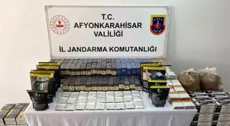 Afyonkarahisar'da Kaçak Tütün Operasyonu: 15 Bin Makaron Ele Geçirildi