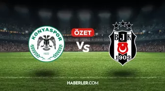 Konyaspor Beşiktaş maç özeti ve golleri! (VİDEO) Konyaspor Beşiktaş geniş özeti! Golleri kim attı, maç kaç kaç bitti?