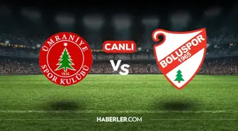 Ümraniyespor Boluspor CANLI nereden izlenir? Ümraniyespor Boluspor maçı hangi kanalda, nasıl izlenir?