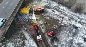 Düzce'deki Feci Trafik Kazasının Görüntüleri Ortaya Çıktı