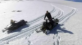 Doğa Tutkunları Kadırga Yaylası'nda Kar Motorlarıyla Turladı