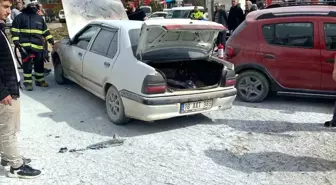 Kastamonu'da Park Halindeki Otomobilde Yangın Çıktı