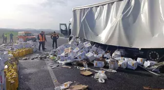 Kırıkkale'de Freni Boşalan Tır Kazaya Neden Oldu