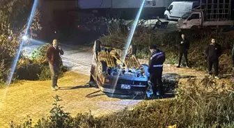 Antalya'da Trafik Kazası: Araç Takla Attı