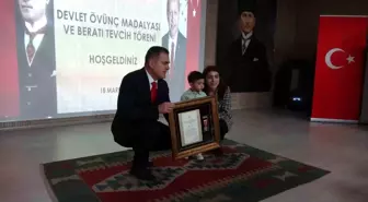 Muğla'da Devlet Övünç Madalyaları Vali Akbıyık tarafından takdim edildi