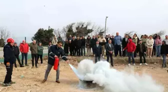 Sinop'ta İl Özel İdaresi Personeli İçin Yangın Tatbikatı Düzenlendi