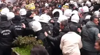 İstanbul Üniversitesi'nde İmamoğlu protestosu! Polisle arbede yaşandı