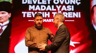 Mersin'de Devlet Övünç Madalyası ve Beratı tevcih töreni