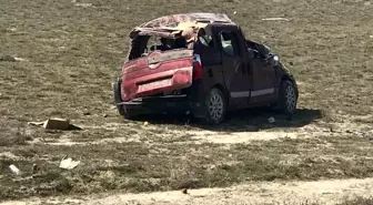 Konya'da Takla Atan Hafif Ticari Araçta 5 Yaralı