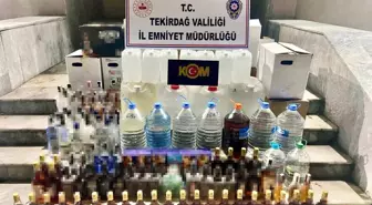 Tekirdağ'da Kaçakçılık Operasyonu: 313 Litre El Yapımı İçki ve 1062 Cinsel İçerikli Hap Ele Geçirildi