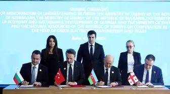 Türkiye, Azerbaycan, Gürcistan ve Bulgaristan ile Yeşil Elektrik Anlaşması İmzaladı
