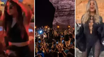 Suudi Arabistan'da Hicr bölgesinde düzenlenen parti tepki çekti