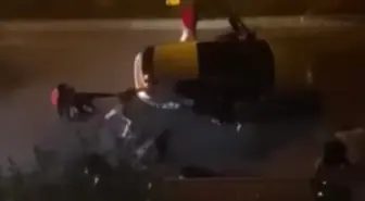 Yol verme kavgasında ortalık savaş alanına döndü: Hamileyim, yapma