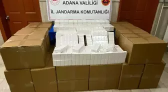 Adana'da Jandarma Operasyonunda 16 Bin 100 Paket Makaron Ele Geçirildi