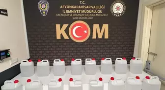 Afyonkarahisar'da İş Yerinde 80 Litre Etil Alkol Ele Geçirildi