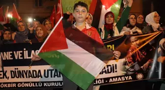 Amasya'da Filistin'e Destek İçin 'Siyonizm'e Karşı Öfke Yürüyüşü' Düzenlendi