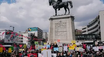 Atama Bekleyen Öğretmenler Ulus'ta Eylem Yaptı