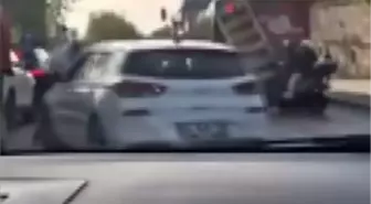 Ataşehir'de Trafik Kavgası: Sürücü Aracını Diğerine Sıkıştırmaya Çalıştı