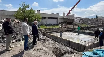 Kayseri'de Yeni Cami İnşaatı Devam Ediyor